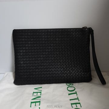 보테가베네타 블랙 클러치 백 34x24