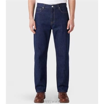 메종키츠네 테이퍼드 진 QM01101WD4026 INDIGO