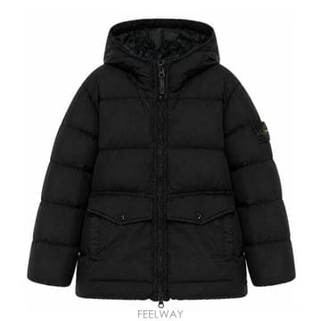 26FW 스톤아일랜드키즈(8/10) 크링클렙스 롱패딩 블랙