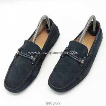 TODS 스웨이드 드라이빙 슈즈 네이비 (6A)