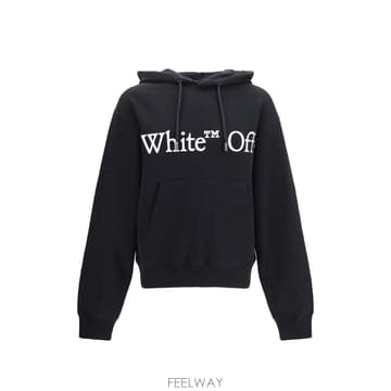 당일배송 오프화이트 부키시 스카프 로고 프린트 후디