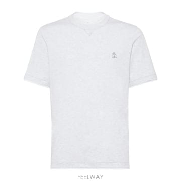 Brunello Cucinelli ���Ϲ�� ���ڷ� ��ġ�ڸ� �ΰ� �ڼ� ũ�� �� Ƽ�������Ϲ�� ���ڷ� ��ġ�ڸ� �ΰ� �ڼ� ũ�� �� Ƽ����