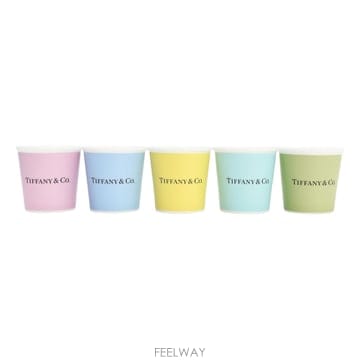 [그랑파리] 티파니앤코 커피 컵 5P 멀티 77973