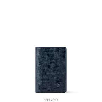 (국내A/S가능) 루이비통 포켓 오거나이저 타이가 레더 남성 카드지갑 카드케이스 네이비 M2A023