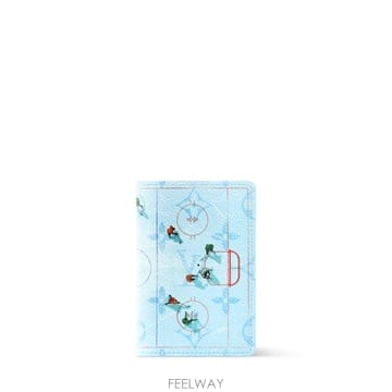 (국내A/S가능) 루이비통 포켓 오거나이저 모노그램 캔버스 남성 카드지갑 카드케이스 블루 M3A539