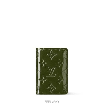 (국내A/S가능) 루이비통 포켓 오거나이저 스웨이드 남성 카드지갑 카드케이스 다크 그린 M29734