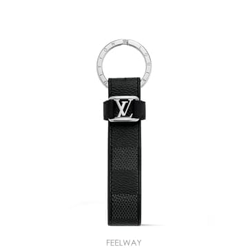 (국내A/S가능) 루이비통 LV 드래곤 카프 레더 남성 키링 키홀더 그레이 M62706