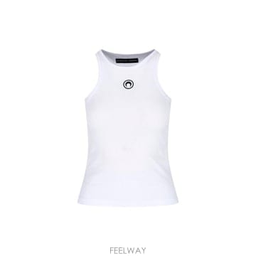 Marine Serre 26FW �������� �� �ΰ� ���� ��ũž WTT014A CJER0011 WH10 WHITE26FW �������� �� �ΰ� ���� ��ũž WTT014A CJER0011 WH1