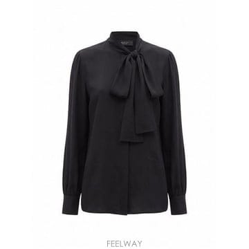 구찌 실크 크레페 드 신 셔츠 WITH SELFTIE 보우 A009 B0172366725