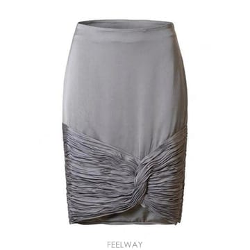 발렌티노 캐디 사틴 스커트 9B0RAFM79VQ D12 B0172366730