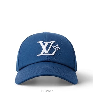 (국내A/S가능) 루이비통 LV 플라워 코튼 남성 볼캡 야구모자 블루 M5484L