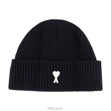 26 F/W 아미 QUOTA 아미 드 꾀흐 비니 아미 파리 울 블랙  B0732363768