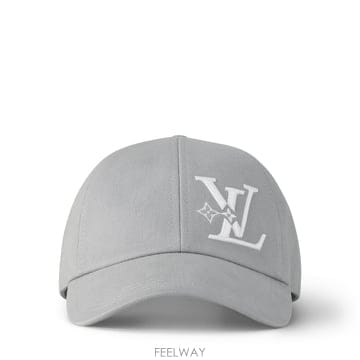 (국내A/S가능) 루이비통 LV 스매시 코튼 남성 볼캡 야구모자 라이트 그레이 M7607M