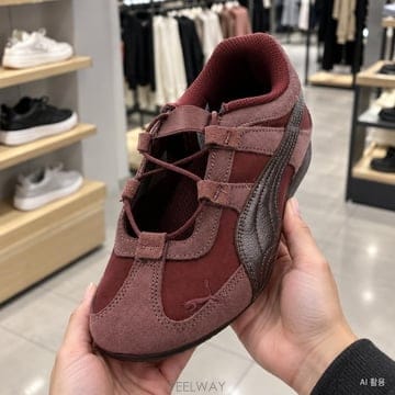 푸마 스피드캣 고 캐주얼 로우 프로파일 발레코어 슈즈 리치 코코아 초콜릿 퐁뒤 루비 누아르