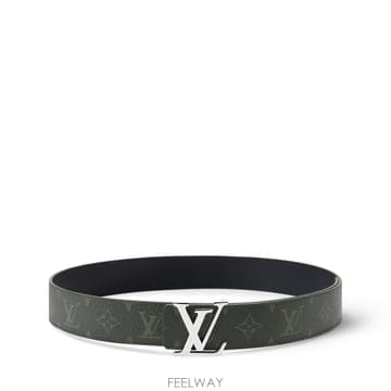 (국내A/S가능) 루이비통 LV 이니셜 모노그램 40mm 캔버스 남성 벨트 그린 M4751U