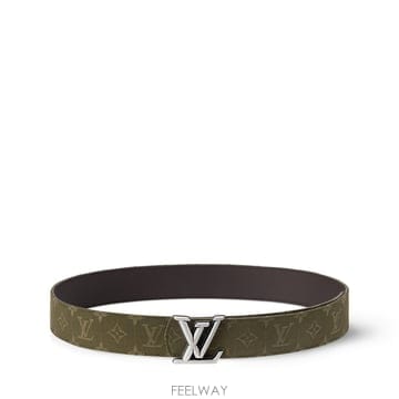 (국내A/S가능) 루이비통 LV 디멘션 모노그램 서플러스 코튼 40mm 남성 벨트 카키 M4996S