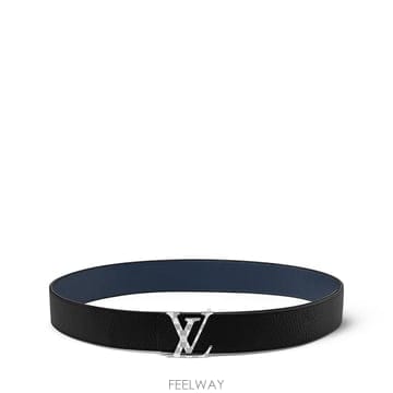 (국내A/S가능) 루이비통 LV 다미에 40mm 카프스킨 남성 벨트 미드나이트블루 M8361U