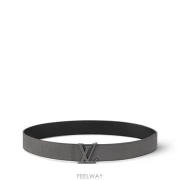 (국내A/S가능) 루이비통 LV 토리용 40mm 토리용 레더 남성 벨트 다크 그레이 M8662U