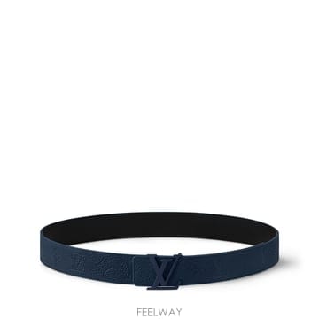 (국내A/S가능) 루이비통 LV 토리용 40mm 토리용 레더 남성 벨트 네이비 M8663U