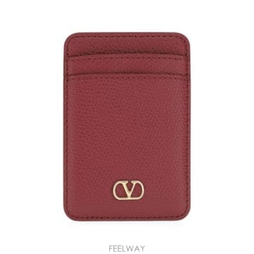 발렌티노 V로고 시그니처 레더 카드 케이스 WP0BD4ZFBJ8M B0712367159