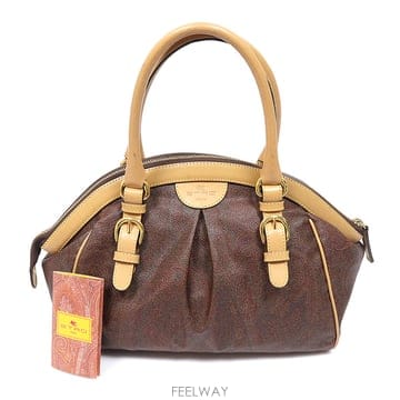 Etro(에트로) 0A433-2346 페이즐리 캔버스 셔링 토트백