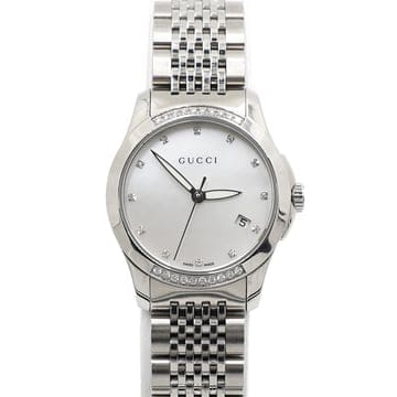 구찌 YA126510 자개판 베젤 다이아 G-TIMELESS G타임리스 쿼츠 여성 시계aa68185