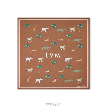 (국내A/S가능) 루이비통 LV x 다즐링 리미티드 캐시미어 남성 스카프 브라운 M98218