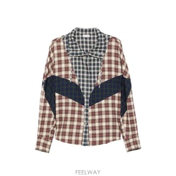 Dries Van Noten �帮���ݳ�ư patchwork check pattern shirt 12317313892616 TP725756�帮���ݳ�ư patchwork check pattern shirt 12317313892