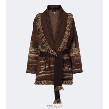 26 FW 알라누이 Wild Wild 자카드 울 블렌드 가디건 TP579419518
