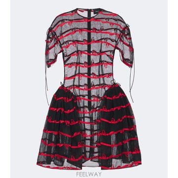 Simone Rocha 26 FW �ø� �λ� ���� ������ ƫ �̴ϵ巹�� TP58201592326 FW �ø� �λ� ���� ������ ƫ �̴ϵ巹�� TP582015923