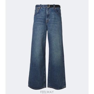 26 FW 사카이 x Levis 벨티드 와이드 진 TP582015003