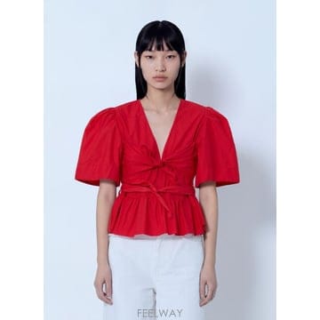 GANNI 26 FW ���� ���� ��ư ���ø� ���� ����콺 A1040485 474 TP87803270726 FW ���� ���� ��ư ���ø� ���� ����콺 A1040485 474