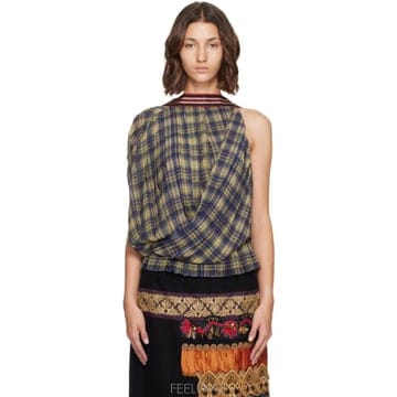 Dries Van Noten �帮���ݳ�ư ����   �׸� �巹���� �ø��� ž 262 010735 4092 TP878127367�帮���ݳ�ư ����   �׸� �巹���� �ø��� ž 262 010735