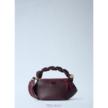 26 FW 가니 여성 Bou Mini Tresse 핸드백 gan0266020brn