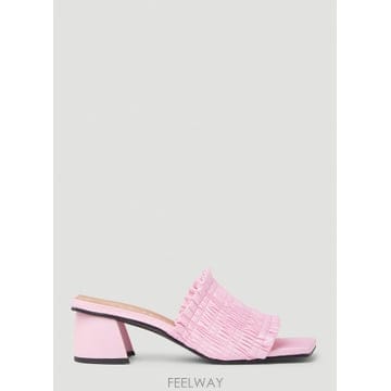 GANNI 26 FW ���� ���� Smock Kitten Heel Mules gan0253028pin26 FW ���� ���� Smock Kitten Heel Mules gan0253028pin