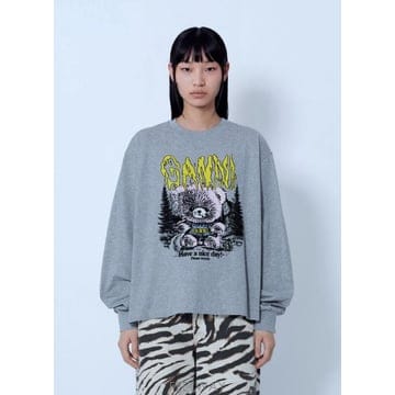 GANNI 26 FW ���� ���� �⺻ ��ư ���� �ս����� gan0266030gry26 FW ���� ���� �⺻ ��ư ���� �ս����� gan0266030gry