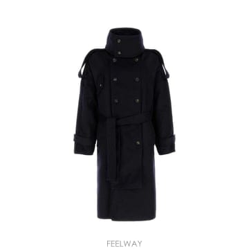 26FW 살바토레 페라가모 블루 울 블렌드 코트 145852797635NEWNAVY TP581192523