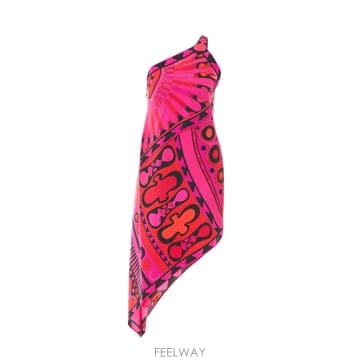 Emilio Pucci 26SS Ǫ�� Fuchsia One ��� �μҸ� �巹�� with ���Ī �ض��� in ��ũ for ���� 6HR26SS Ǫ�� Fuchsia One ��� �μҸ� �巹�� with ���Ī 