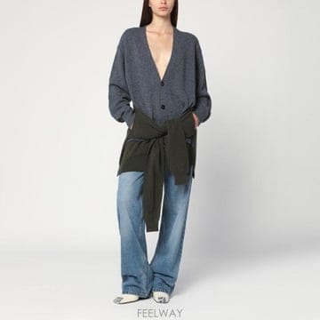 Stella McCartney 25FW ���ڶ� ��īƮ�� Grey ��ũ �׸� ����� with crossed ������ 6K10433S25828425FW ���ڶ� ��īƮ�� Grey ��ũ �׸� ����� with crosse