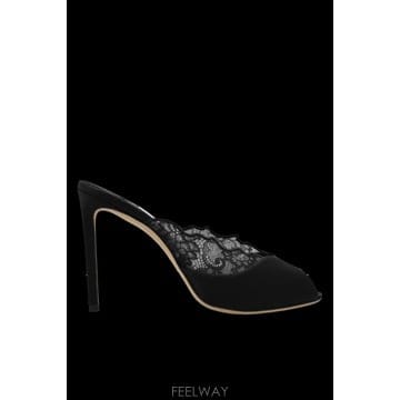 Jimmy Choo 26FW ���� �� Brigitte �� �� BRIGITTEMULE100WANBLACKBLACK TP58107626FW ���� �� Brigitte �� �� BRIGITTEMULE100WANBLACKBLA