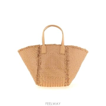 26FW 드래곤 Diffusion Teresa 맥시 카바스 쇼핑 백 8558DGW6MATNATURAL TP5