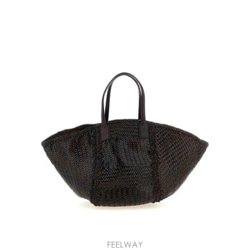 26FW 드래곤 Diffusion Teresa 맥시 카바스 쇼핑 백 8558DGW6MATDKBROWN TP5