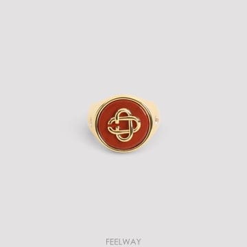 26FW 카사블랑카 카사블랑카 Stone Signet 반지 APF26JW40601GOLD TP57673062