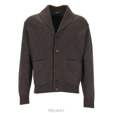 [A94]제냐 UIB87A4 155VB9 남성 스웨터 니트 가디건 ZEGNA ZEGNA Cashmere Bl