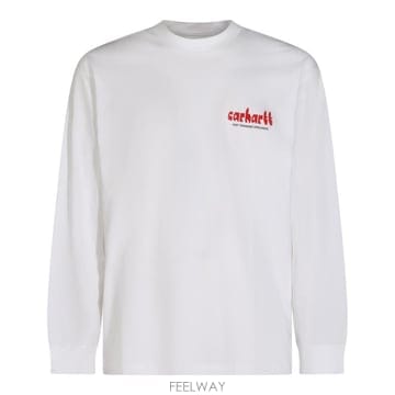 [S27]칼하트 I03723502XX 남성 티셔츠 긴팔티 반팔티 피케셔츠 폴로티 반팔 셔츠 WHITE COT