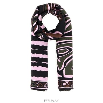 Emilio Pucci [X45]���и���Ǫġ 6UGB446UC28 2 ���� ��ī�� �񵵸� ���÷� Printed twill foula[X45]���и���Ǫġ 6UGB446UC28 2 ���� ��ī�� �񵵸� ��