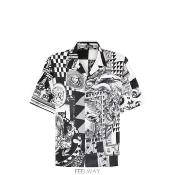 Versace [W63]������ü 10274701A19270 5B040 ���� ���� ���� Camicia in seta stam[W63]������ü 10274701A19270 5B040 ���� ���� ���� Cami