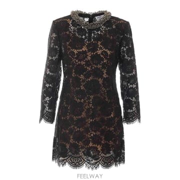 Self Portrait 26FW ���� ��Ʈ����Ʈ �̴� ���̽� �� ������ �巹�� 045SBLACK TP58173071126FW ���� ��Ʈ����Ʈ �̴� ���̽� �� ������ �巹�� 045S