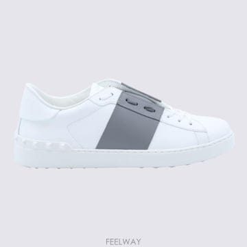 26FW 발렌티노 화이트 레더 오픈 스니커즈 with grey band 9Y2S0830BLU3DR TP580