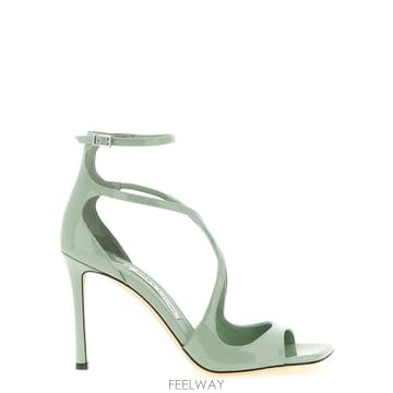 26SS 지미 추 Asia 95 레더 Lacquered 샌들 AZIA95PATVERDE TP571497841